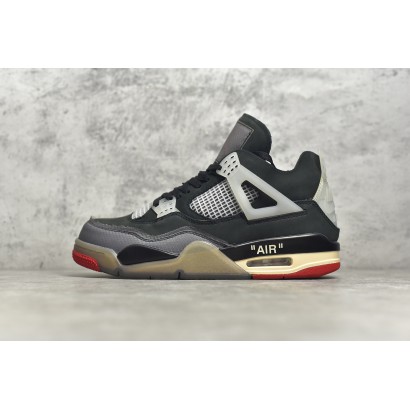 OW JORDAN 4 BLACK