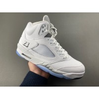 Air Jordan 5 White Metallic