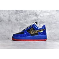 OW AF1 BLACK BLUE